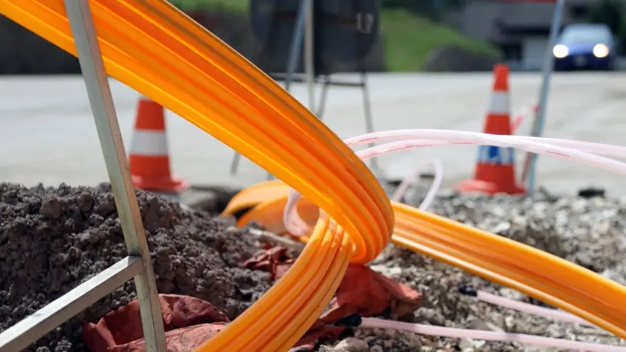 Posa della fibra ottica