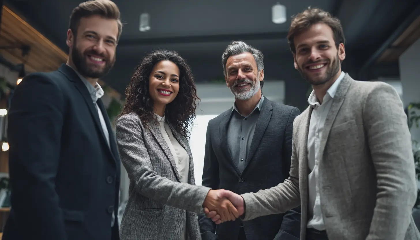 Un team accoglie un nuovo collega