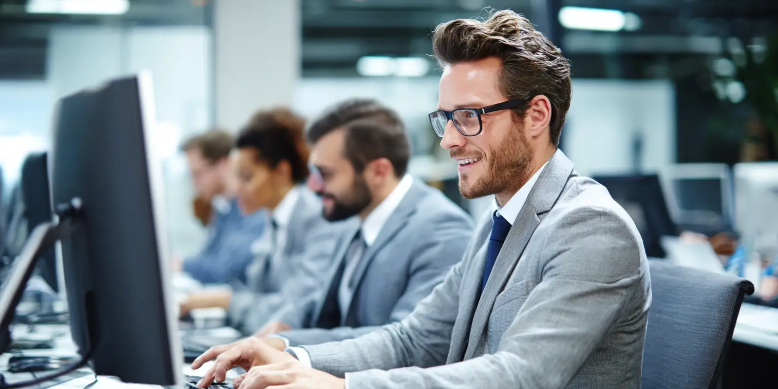Professionista al lavoro